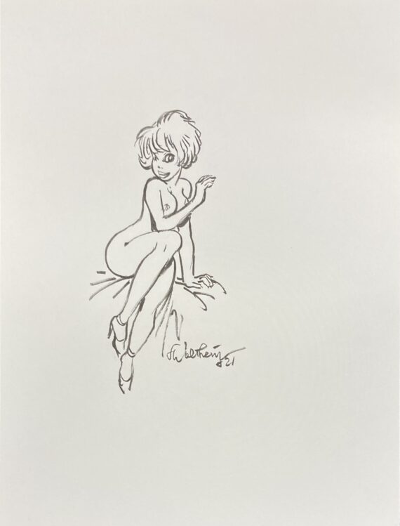 Walthéry - Natacha - Dessin original N° 6