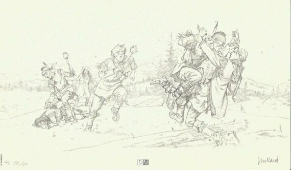 André Juillard - Plume aux vents - ex libris n°1 - 350 ex N°/S