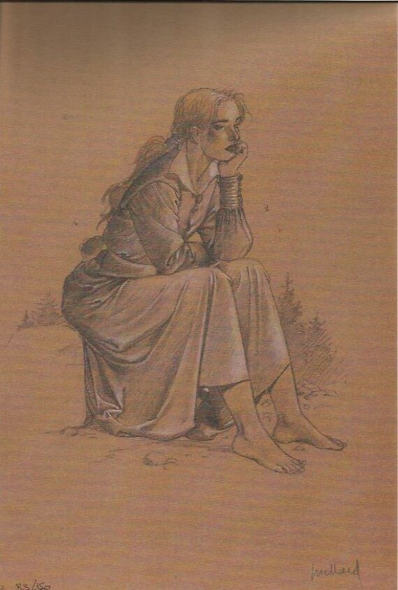 André Juillard - Plume aux vents - ex libris n°6 - 150 ex N°/S