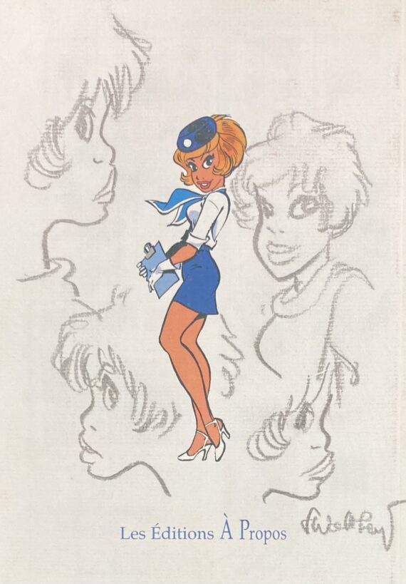 François Walthéry- Dédicace / à propos monogaphie de Natacha - Tirage de tête (2004)