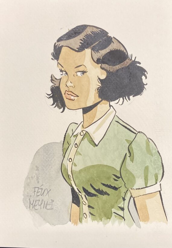 Meynet - Fanfoué "L'alpage disparu" - Un polar savoyard - Dessin original / Tirage de tête (2024)