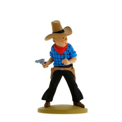 Figurine Pixi Tintin N°4543 - Cow-boy Et Milou à Cheval - Tintin En Amérique 1993 - Neuve En Boîte
