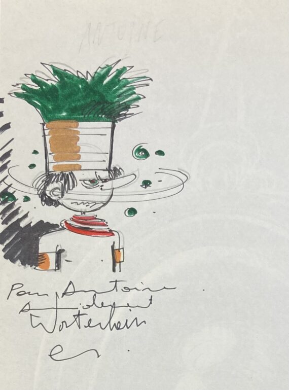 Wasterlain - Dédicace / Docteur Poche n° 5 "Le géant qui posait des questions" (1982)