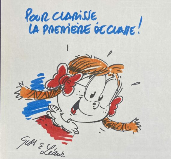 Zidrou & Godi - Dédicace / L'élève Ducobu N° 14 "La lutte des classes" (1999)