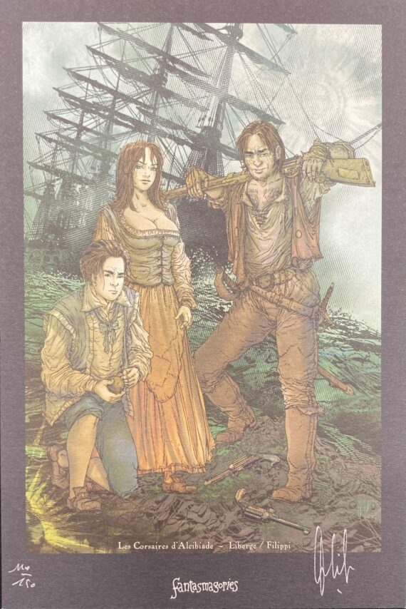 Eric Liberge - Ex libris Les corsaires d'Alcibiade N° 1 (2004)