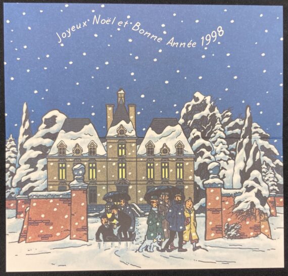 Hergé - Tintin / Carte de voeux  Tintin (1997)