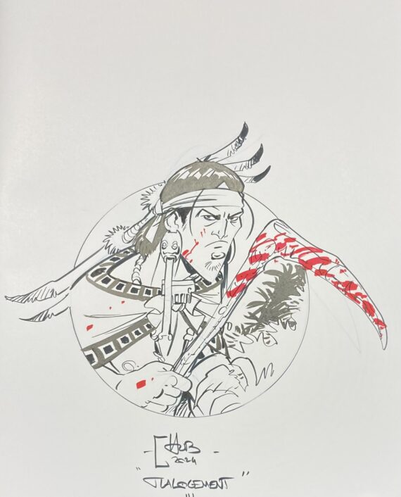 Hub - Dédicace / Le serpent et la lance - Acte 3  "Cinq fleurs" - Tirage de tête (2024) B