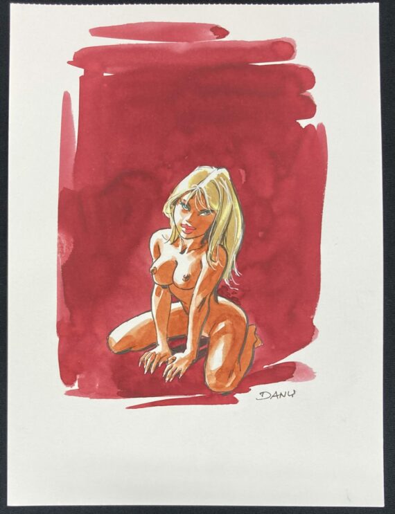 Dany - Colombe / Dessin original couleurs (2024) H