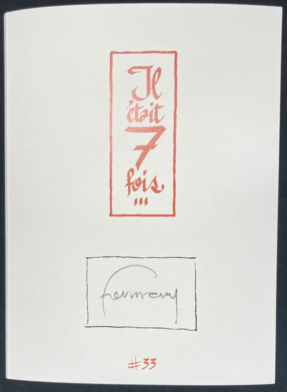 Hermann - Portfolio Il était 7 fois N° 33 - 77 exemplaires (2025)