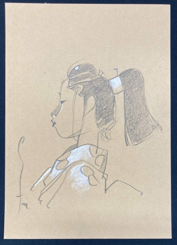 Michetz - Kogaratsu Geisha dessin original - B