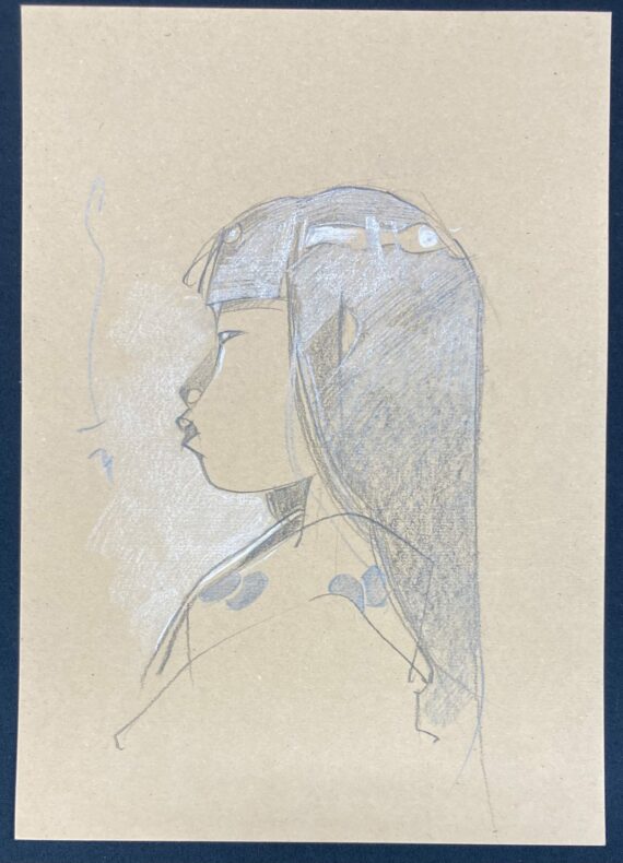 Michetz - Kogaratsu Geisha dessin original - C