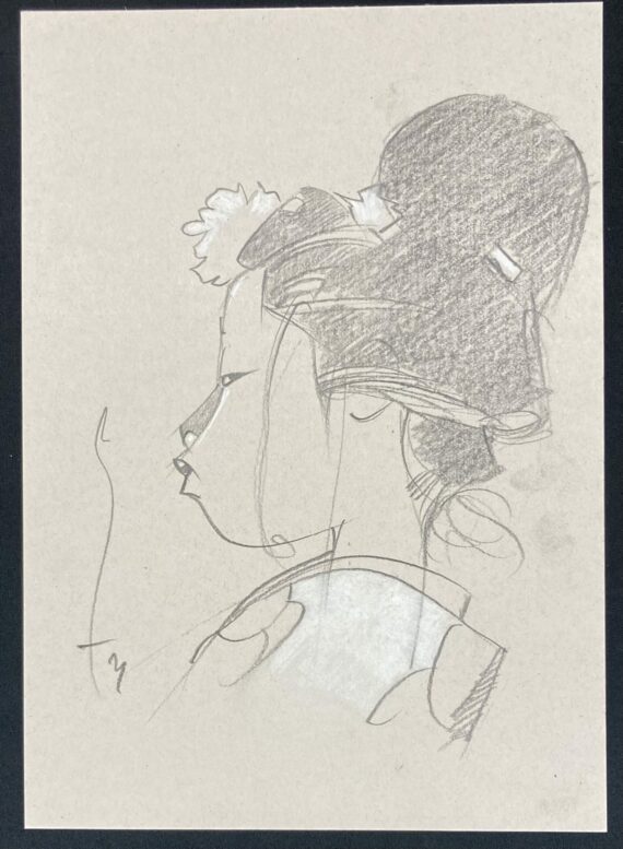 Michetz - Kogaratsu Geisha dessin original - F