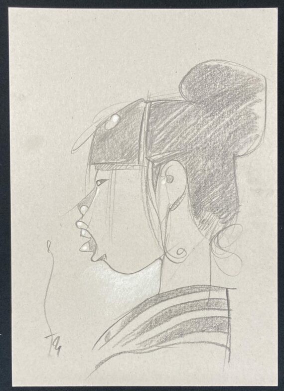 Michetz - Kogaratsu Geisha dessin original - H