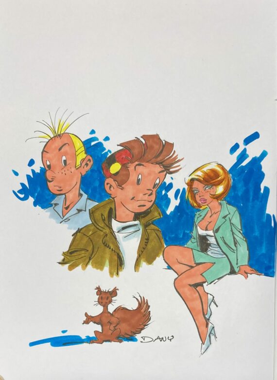 Dany & Yann - Dédicace / Spirou et la gorgone bleue (2024) D