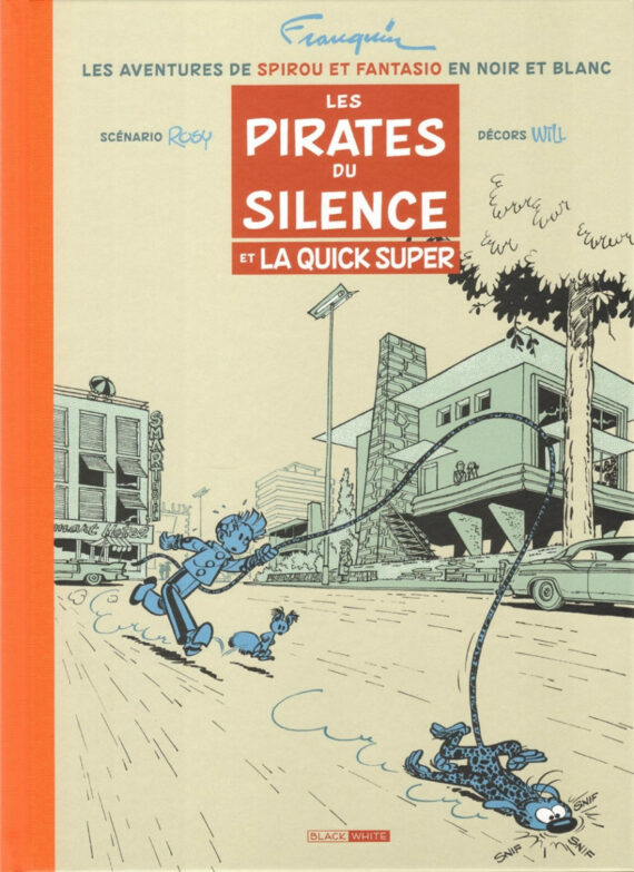 Franquin - Spirou & Fantasio "Les pirates du silence" - Tirage de limité noir et blanc + Timbres (2024)