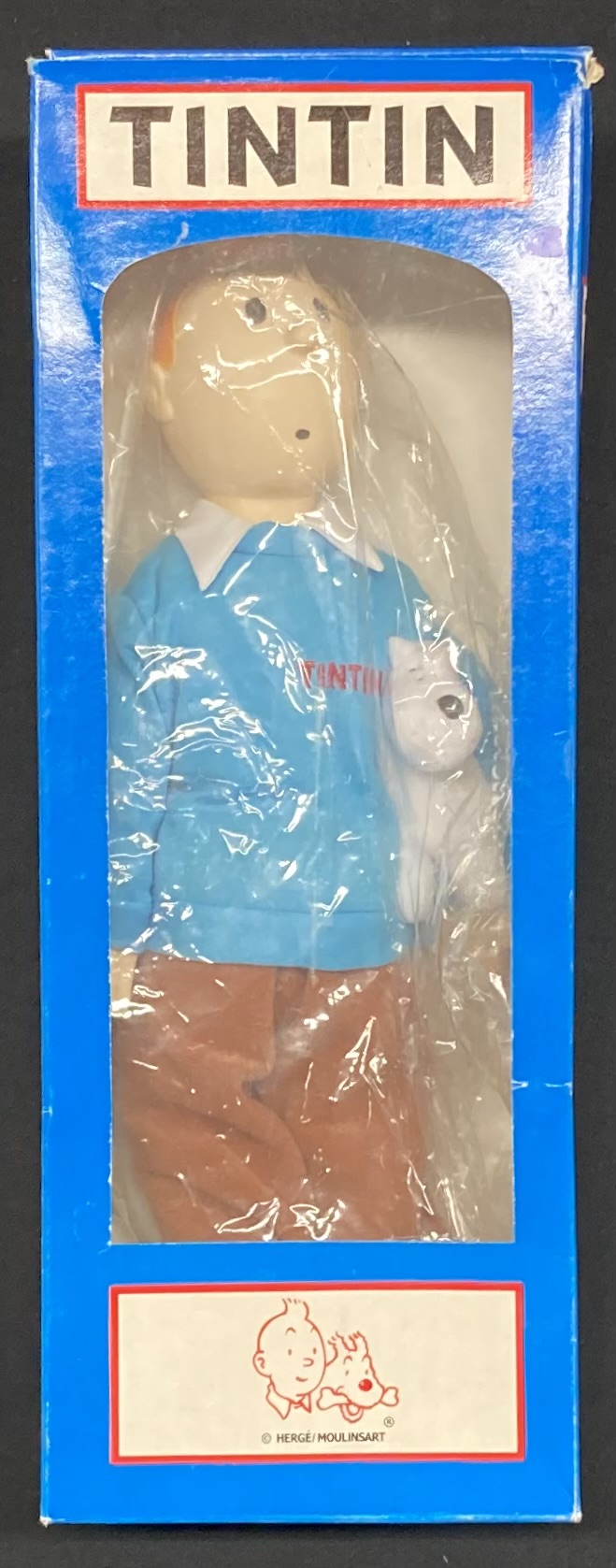 Poupée Tintin Collector 26cm - Hergé/Lombard/CGI - Articulée - NEUVE Sous Blister 1986