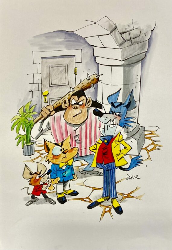 Olivier Saive – Chaminou – Dessin original (2025) C