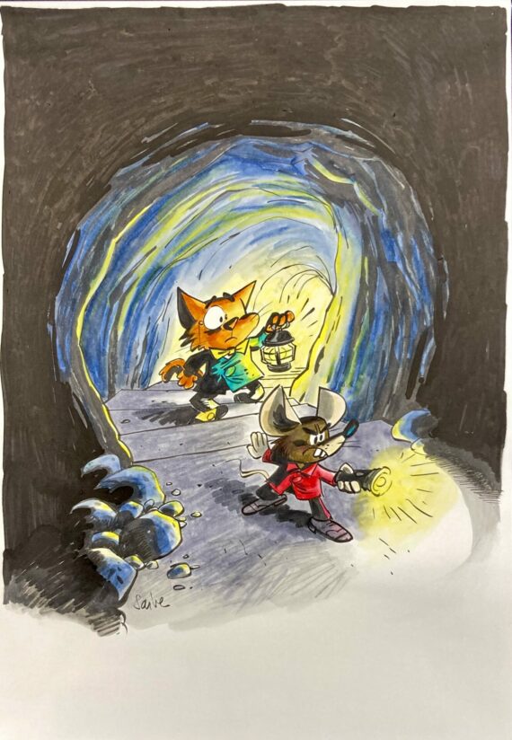 Olivier Saive – Chaminou – Dessin original (2025) B