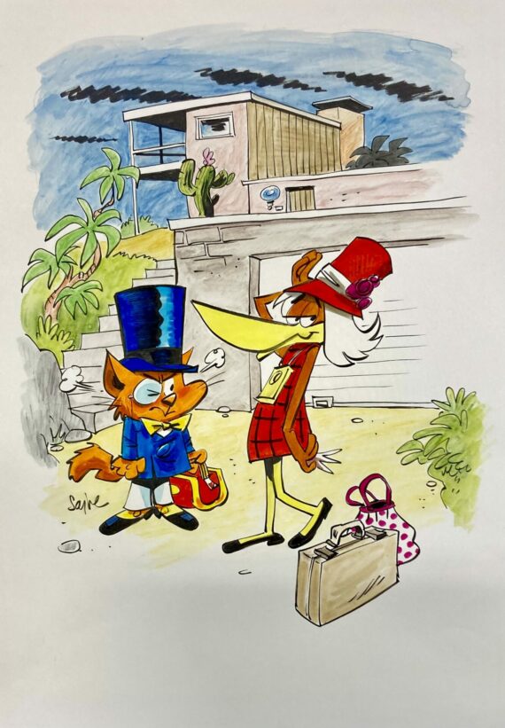 Olivier Saive – Chaminou – Dessin original (2025) A