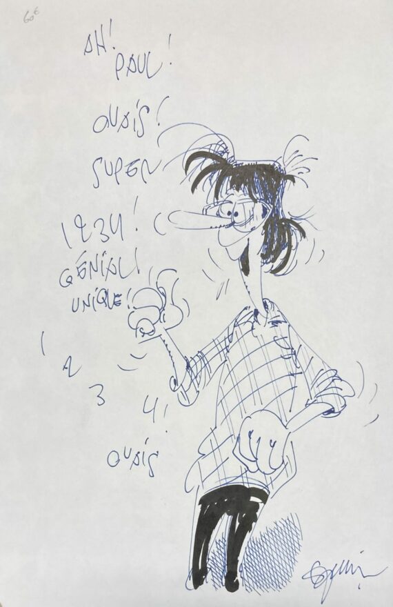 Jannin - Dédicace / Germain et nous N° 3 "Vous trouvez çà bon ?" Tirage de tête (1982)