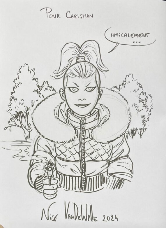 Walthéry, Mythic & Vandewalle - Dédicace / Rubine The 90's N° 1 "Le prophète blanc" (2024)