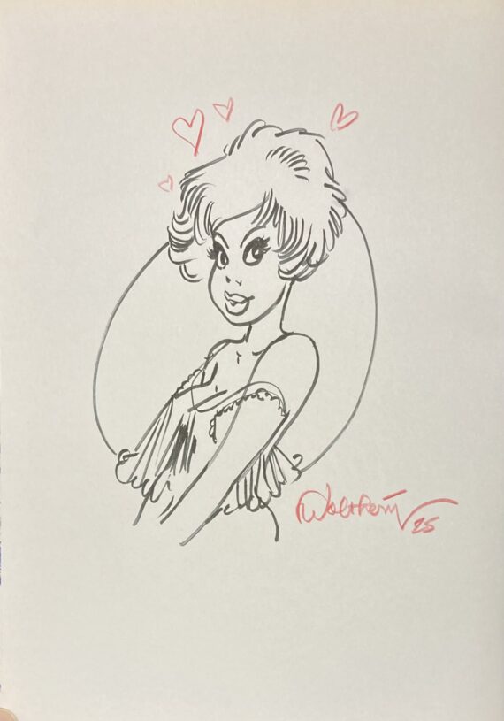 Walthéry & Peyo - Dédicace / Natacha N° 19 "La mer des rochers" - Tirage de tête (2003)