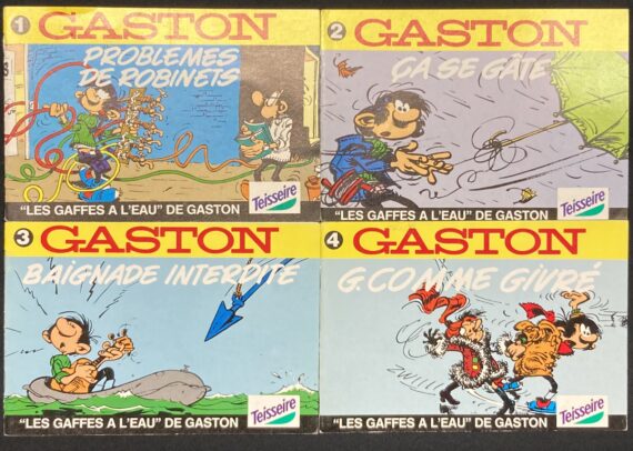 Franquin - Gaston Les gaffes à l'eau de Gaston - Publicité Teisseire (1992)