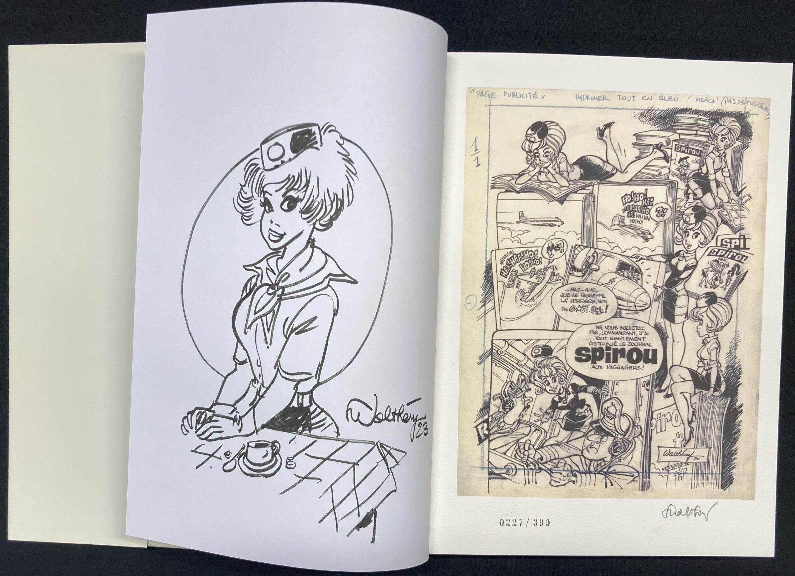 François Walthéry – Dédicace : Une vie en dessins – Natacha Tirage de tête - Amazonie BD