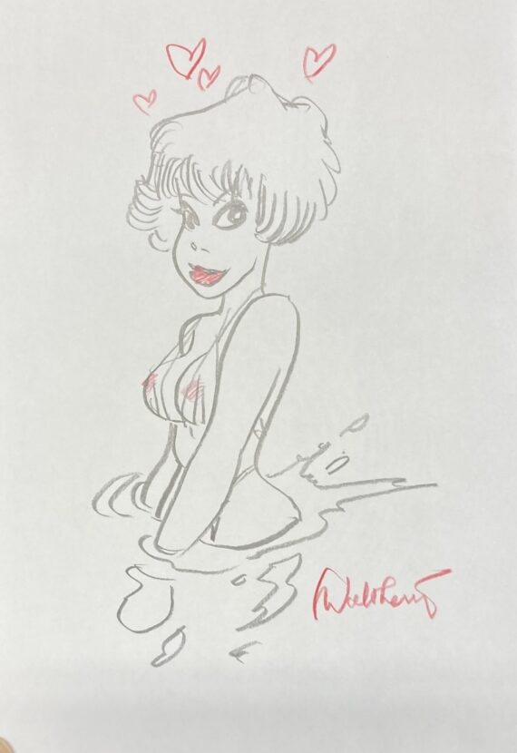 Walthéry & Sirius - Dédicace / Natacha T.23 "Sur les traces de l'épervier bleu" (2018)