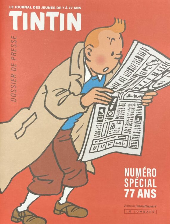Hergé – Dossier de presse Tintin Numéro spécial 77 ans (2023)