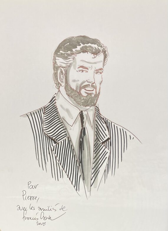 Jacques Martin, Carin & Weber - Dédicace / Lefranc N° 18 "La momie bleue" (2007)