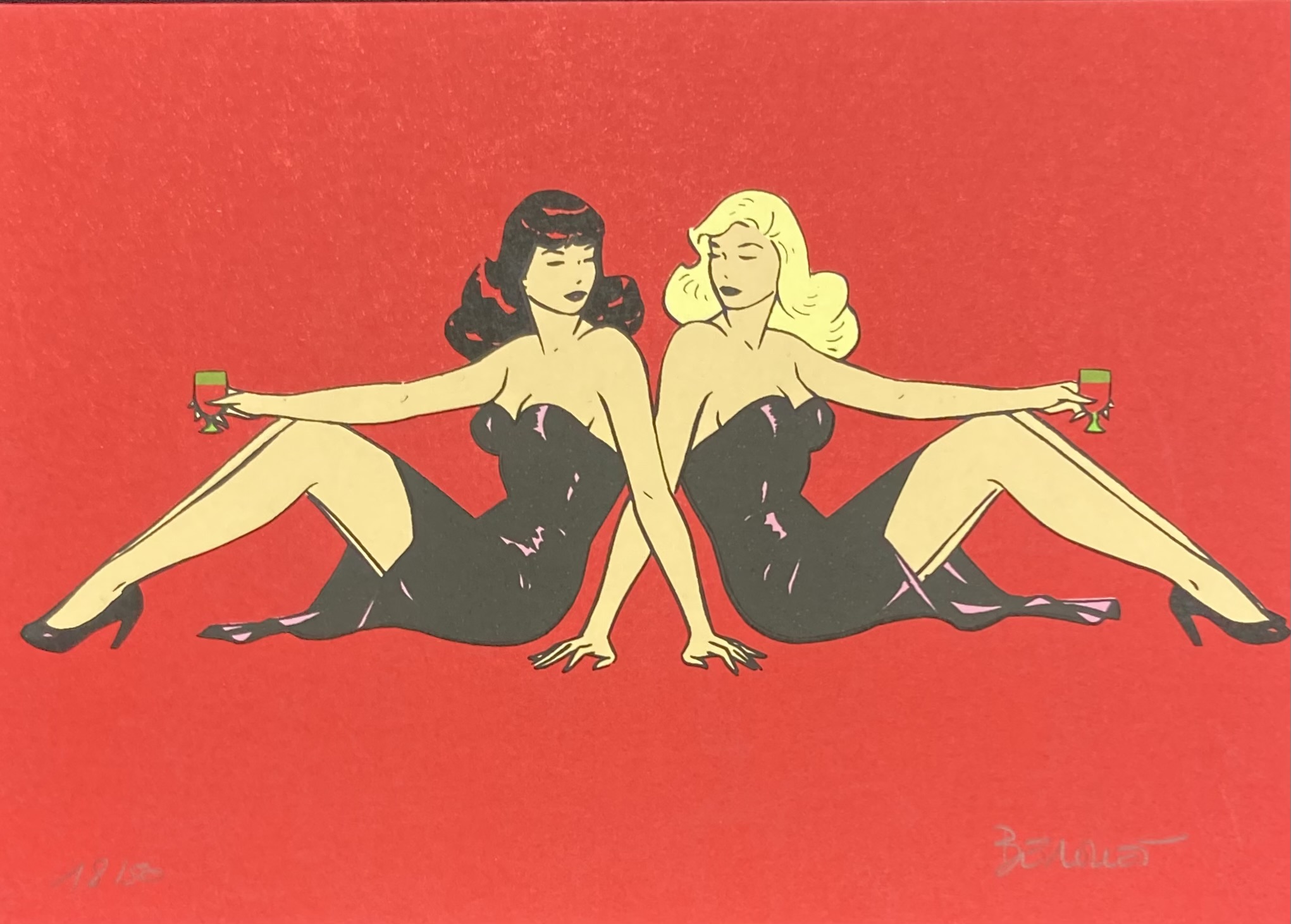 Pixi Paris 5344 - Pin Up - La pin'up devant sa coiffeuse - auction