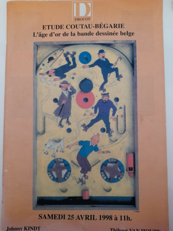 Catalogue de vente "L'âge d'or de la bande dessinée belge" - Couteau-Bégarie (1998)