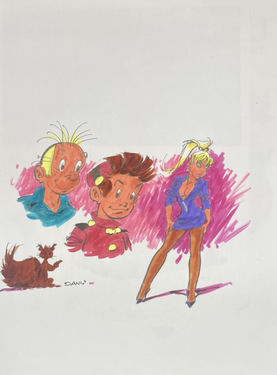 Dany & Yann - Dédicace / Spirou et la gorgone bleue - Tirage de tête (2023) E