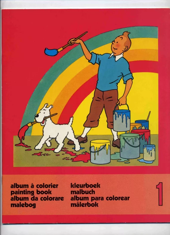 Hergé - Tintin albums à colorier N° 1 (1984)