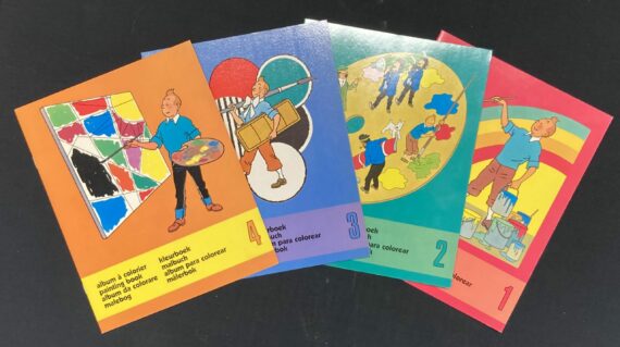 Hergé - Tintin 4 albums à colorier - Série complète (1984)