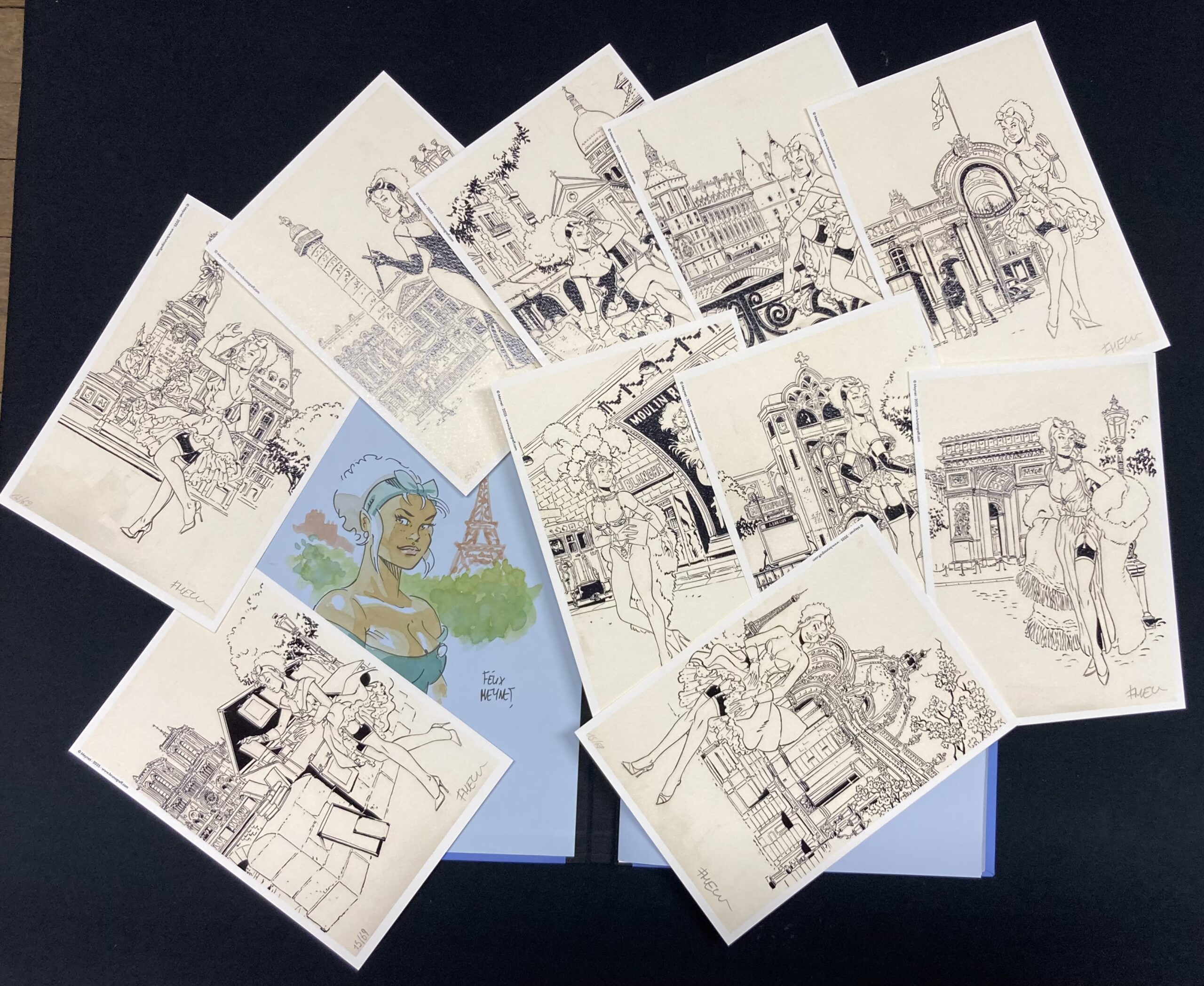 Meynet – Dédicace : Portfolio Mirabelle à Paris – Full version - Amazonie BD