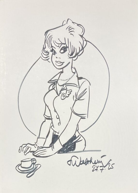 Jean Jour - Dédicace / F. Walthéry "Monographie de la bande dessinée" Tirage de tête (1981)