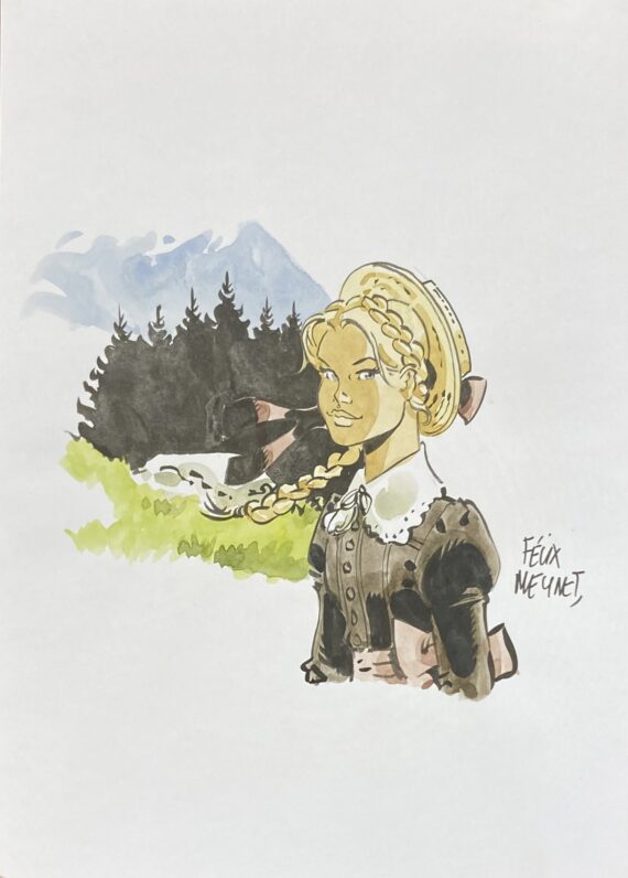 Meynet - Dédicace / Fanfoué N° 1 "Pour une ballade mécanique aux Gets" (2025)