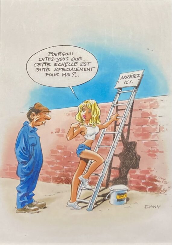 Dany - Où voulez vous en venir ? / Dessin original couleurs