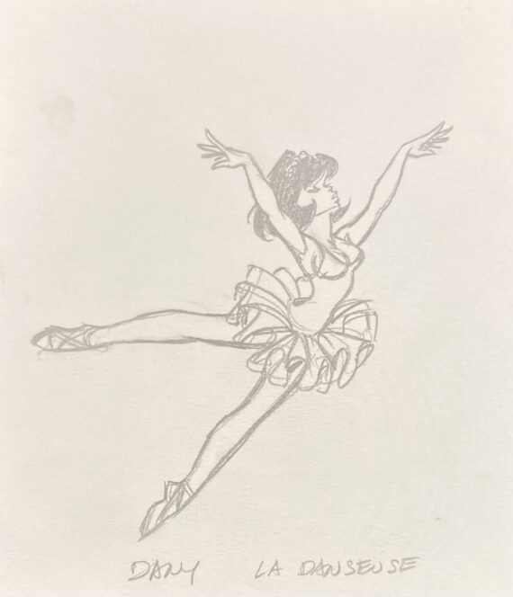 Dany - Dessin original La danseuse / Olivier Rameau