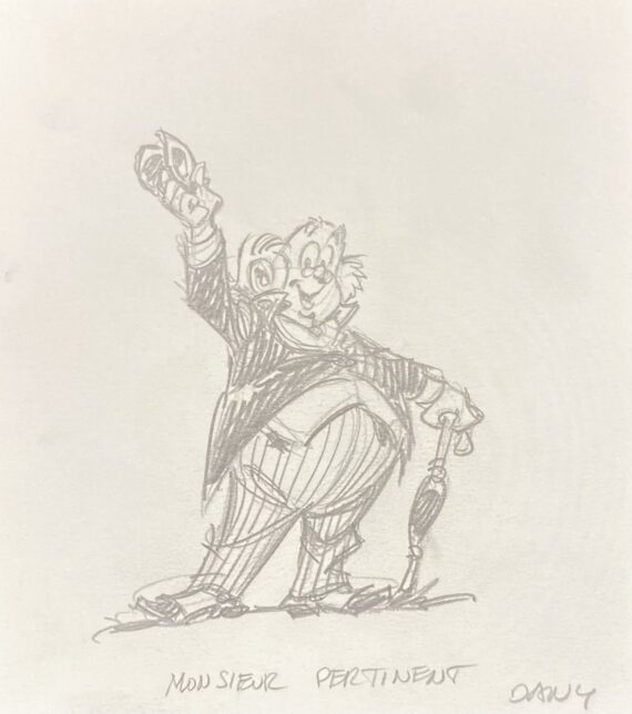 Dany - Dessin original Monsieur Pertinent / Olivier Rameau