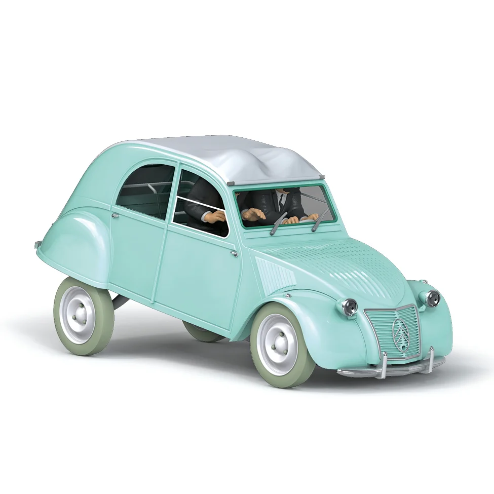 Hergé - Les Voitures de Tintin - La 2CV des Dupondt 1:24e - Amazonie BD