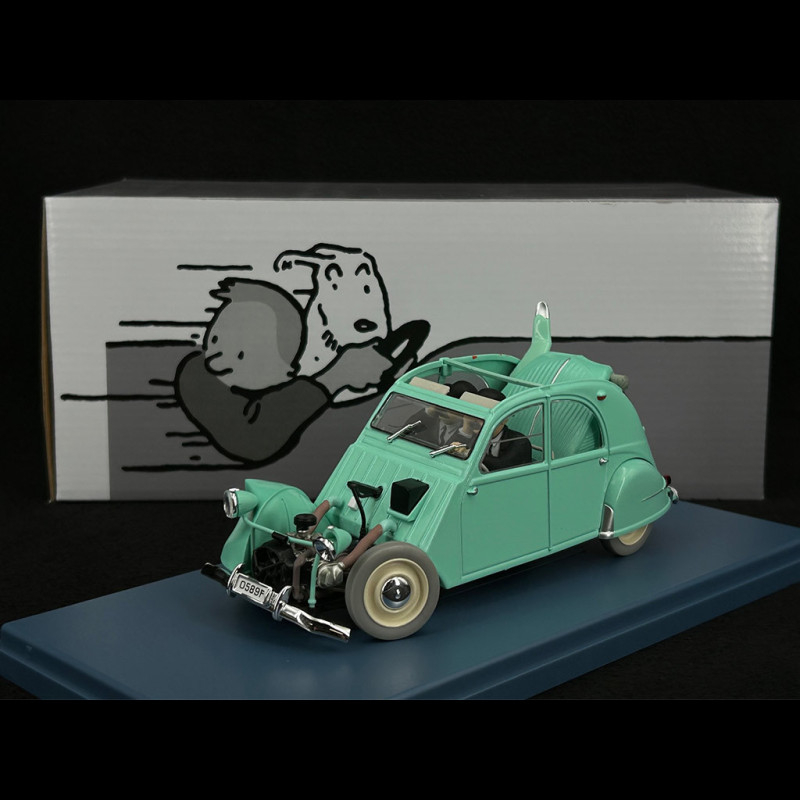 Hergé - Les Voitures de Tintin - La 2CV des Dupondt 1:24e - Amazonie BD