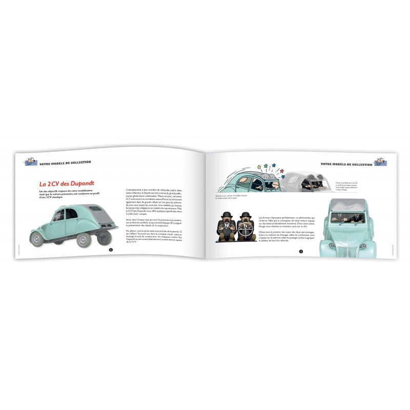 Hergé - Les Voitures de Tintin - La 2CV des Dupondt 1:24e - Amazonie BD