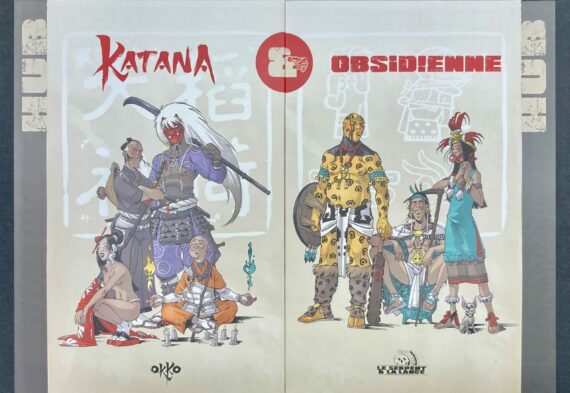 Hub - Okko & Le Serpent et la Lance - Pack de 2 portfolios Katana et Obsidienne (2025)