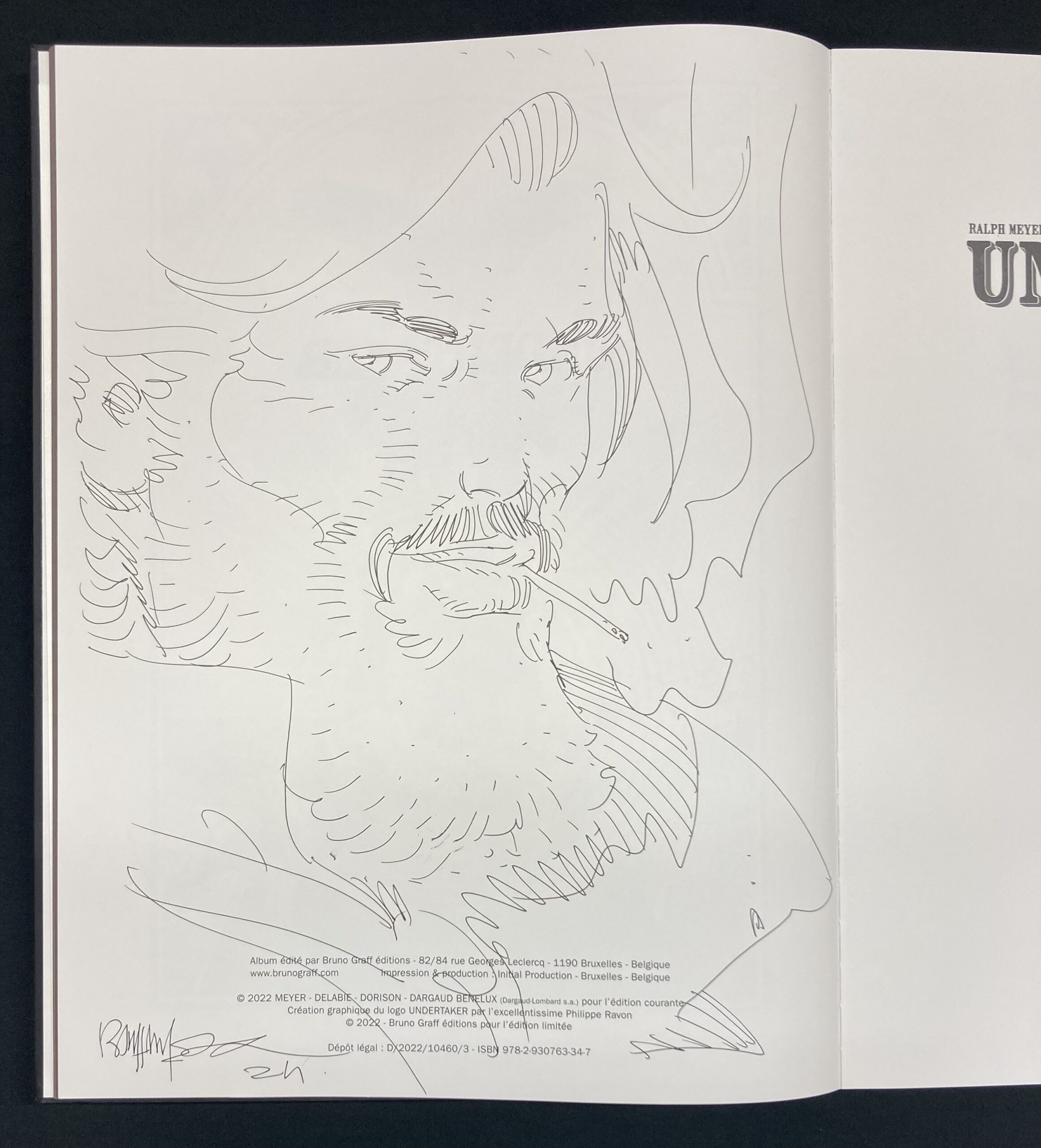 Meyer & Dorison – Dédicace : Undertaker « Le cycle de l’indien blanc » T. 5 & 6 – Tirage de tête - Amazone BD