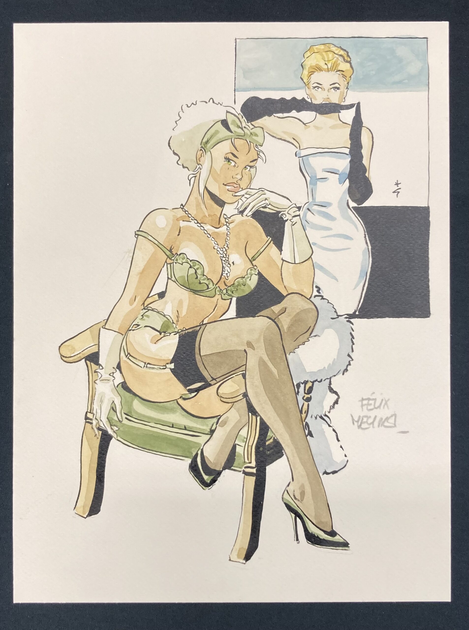 Meynet –b Mirabelle dessin original - Amazonie BD