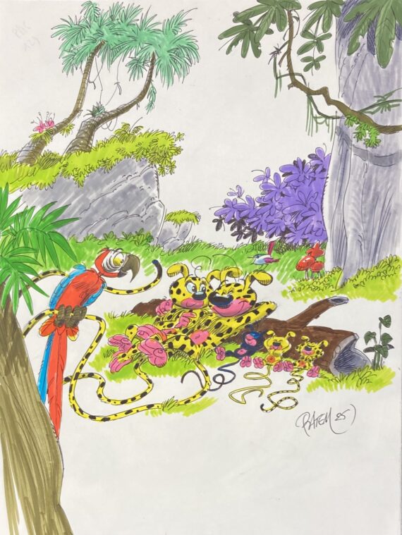 Batem & Colman - Dédicace / Le Marsupilami "Magie blanche" Tirage de tête (2006)