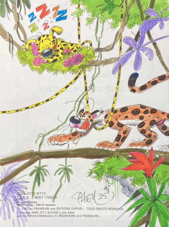 Franquin - Dédicace Batem / Spirou  Fantasio et le Marsupilami - Intégrale Rombaldi N° 8 (1987)